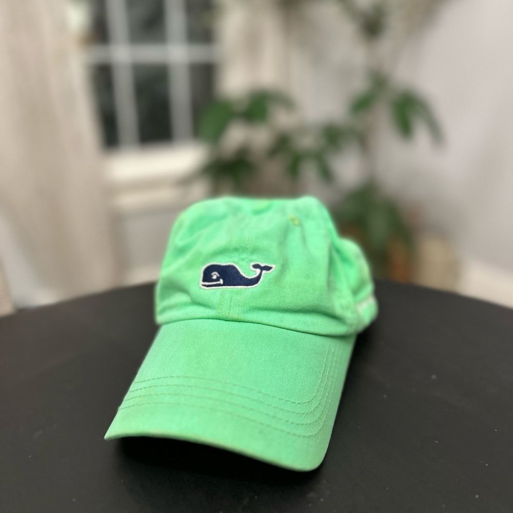 Vineyard Vines Classic Logo Green Baseball Hat